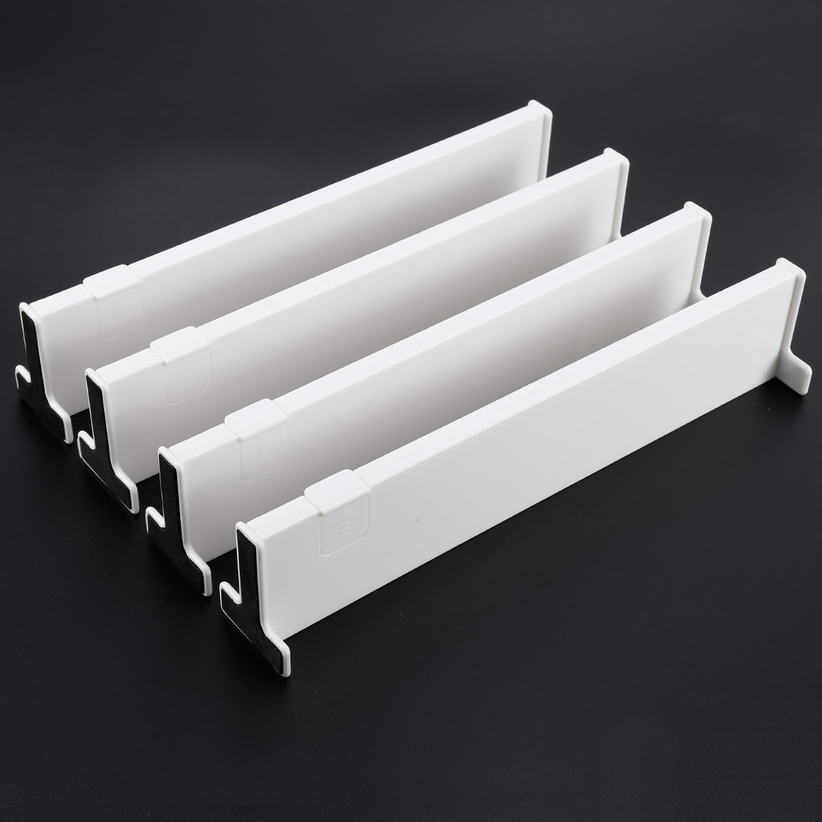 Drawer Organizer Adjustable Expandable White Drawer Dividers For ...